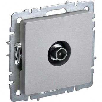 Розетка TV проходная IEK BRITE РТВ10-0-БрА алюминий - BR-A10-P-K47 Розетка TV проходная IEK BRITE РТВ10-0-БрА алюминий - BR-A10-P-K47